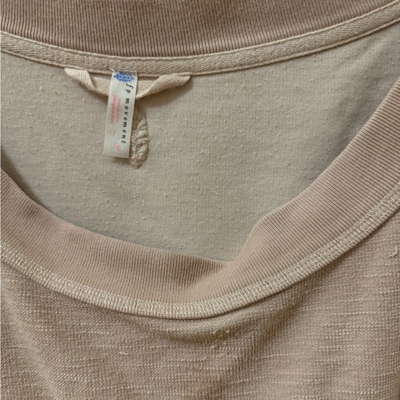 Free people movement pale pink explorer patchwork sweatshirt - Picture 5 of 9